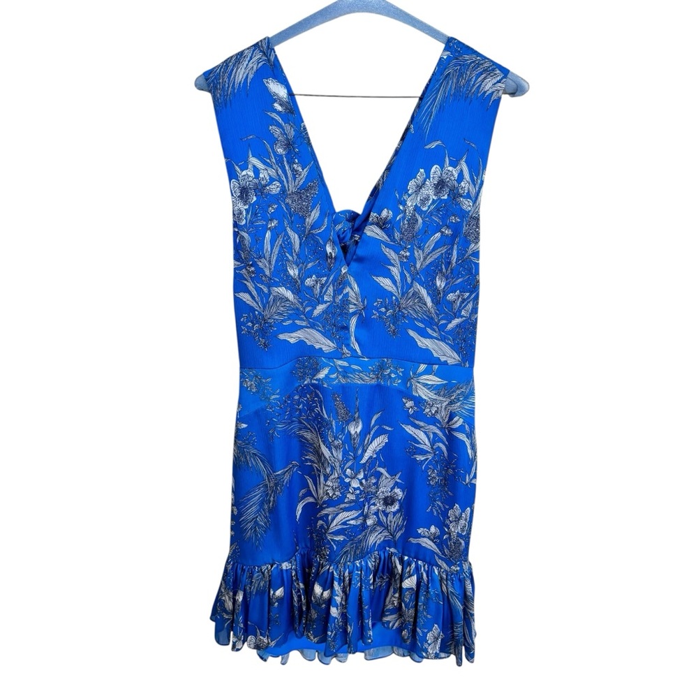 ALEXIS Cassara Floral Mini Ruffle Cocktail Dress Sz XL